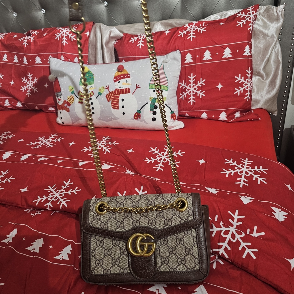 Designer Brown and Gold Women's Bag